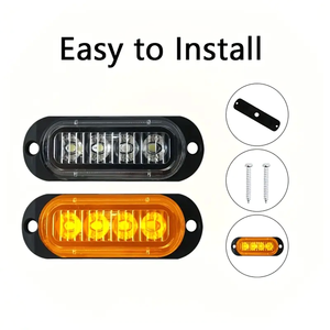 Luz estroboscópica DE EMERGENCIA superbrillante de 4 LED, baliza intermitente, luz de advertencia de nueva condición para camiones, carretillas elevadoras, coches - Product Image 6