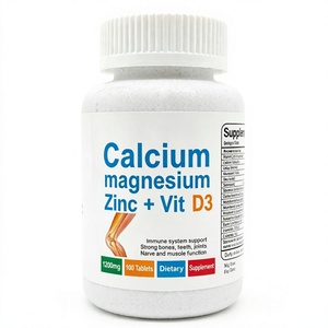 Comprimés de magnésium et de vitamine D3 en marque privée OEM ODM, complément alimentaire pour soutenir le système immunitaire des hommes, 100 comprimés - Product Image 4