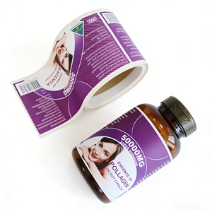 Étiquettes adhésives personnalisées avec logo privé pour produits alimentaires, médicaments et produits de santé - Product Image 2