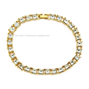 Hip-hop single-row square men's <b>bracelet</b>, personalized punk clubbing bar <b>bracelet</b>, <b>bracelet</b> jewelry. - Product Image 1