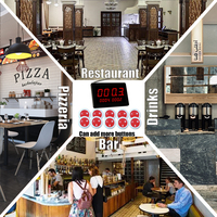 Système d'appel de serveur sans fil portable en gros Barre de boutons d'appel Système de serveur d'appel de magasin de restaurant