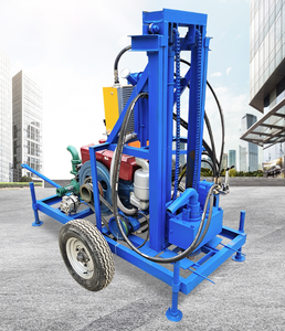 Foreuse hydraulique rotative mobile à essence pour puits d'eau, profondeur 40m, diamètre 150mm - Product Image 4