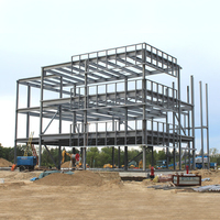 Structure d'entrepôt en acier I-Beam sur mesure pour usage industriel, surface galvanisée à chaud, durée de vie de 50 ans, charge de vent de 150 km/h