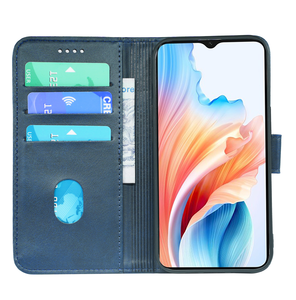 Funda magnética para teléfono móvil para A57 4G 2022 A8 A31 2020 Reno3 <span class=keywords><strong>Pro</strong></span> 5G Find <span class=keywords><strong>X2</strong></span> Neo Realme XT <span class=keywords><strong>X2</strong></span> K5 730G, funda abatible con hebilla de cuero - Product Image 3