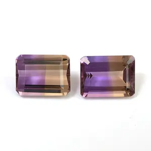 Wholesale naturally ametrine fancy Octagon 16x12 eye-clean and transparent gemstone with deal price