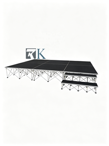 Plateforme de scène portable en aluminium facile à installer, plancher en contreplaqué pour mariage, concert, conférence de presse - Product Image 2
