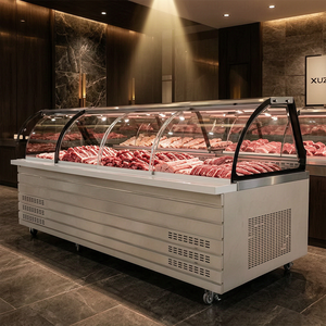 Vitrine Réfrigérée Commerciale Grande Capacité en Acier Inoxydable pour Viande Fraîche et Aliments Cuisinés – Refroidissement Mécanique - Product Image 3
