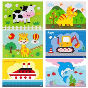 Set di Adesivi 3D in Schiuma EVA per Bambini, Gioco Creativo Fai-da-Te, Puzzle Mosaico da Attaccare, per Attività Artigianali all'Asilo - Product Image 2