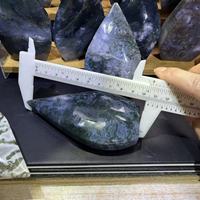 Ornement en Agate Mousse Naturelle en Gros, Artisanat en Cristal, Pierre Précieuse de Haute Qualité pour la Décoration Intérieure