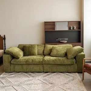 Sofá Modular Seccional Cuadrado MYUZ Cloud 2025, Tapizado en Tela Bouclé, Esponja, Patas de Acero Inoxidable, Diseño de Compresión al Vacío, <span class=keywords><strong>2</strong></span> Plazas - Product Image 3