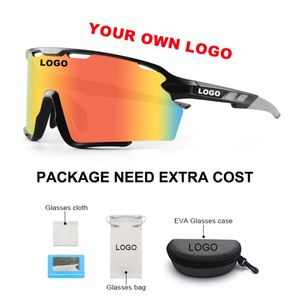 Manufacturer Flat Top PC Polarized Cycling Glasses UV400 Oversized <b>Men</b> Pickleball Baseball Sports Sunglasses Full Rim Mirror - Product Image 4