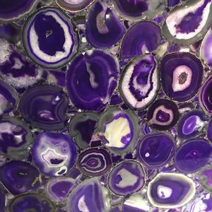 Losas Translúcidas de Ágata Púrpura Pulida de Lujo GOLDTOP, 20mm/18mm de Grosor, 2500x1300mm, para Paredes Iluminadas de Diseño Lujoso - Product Image 3