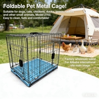 Jaula Plegable, Resistente y Moderna para Mascotas, Ecológica, Modelo 2702, para Todas las Estaciones, Cómoda y Fácil de Limpiar |   Perros, Gatos, Conejos, Pollos