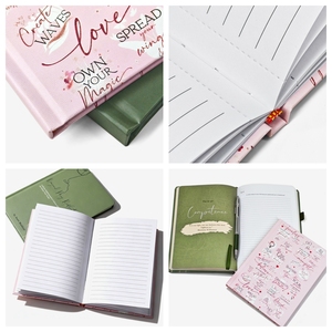 Cetak kustom Hardcover kesehatan perawatan diri dicetak buku catatan harian hadiah personalisasi membaca jurnal buku harian perencana Logo kustom - Product Image 2