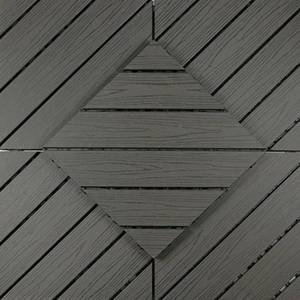 Tarima Exterior Encastrable <span class=keywords><strong>de</strong></span> Plástico Imitación Teca, Baldosas <span class=keywords><strong>de</strong></span> Madera, Suelo Compuesto Copag, Baldosas <span class=keywords><strong>de</strong></span> WPC - Product Image 5