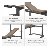 Banc de musculation pliable en acier réglable LIVEUP pour l'entraînement à domicile, la salle de sport, l'entraînement physique, la musculation, la presse, la musculation