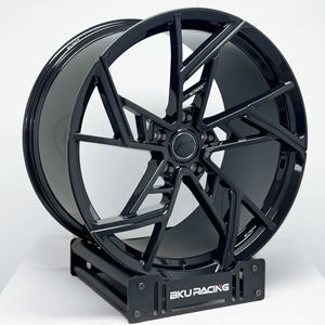 ล้อฟอร์จน้ำหนักเบา Bku 5x112 สำหรับ <span class=keywords><strong>Audi</strong></span> <span class=keywords><strong>Etron</strong></span> Q4 Q3 Q5 Q7 <span class=keywords><strong>Q8</strong></span> ขนาดสั่งทำพิเศษ 18 19 20 21 22 นิ้ว ขอบ 8J-11J ล้ออัลลอยสำหรับรถแข่ง - Product Image 3