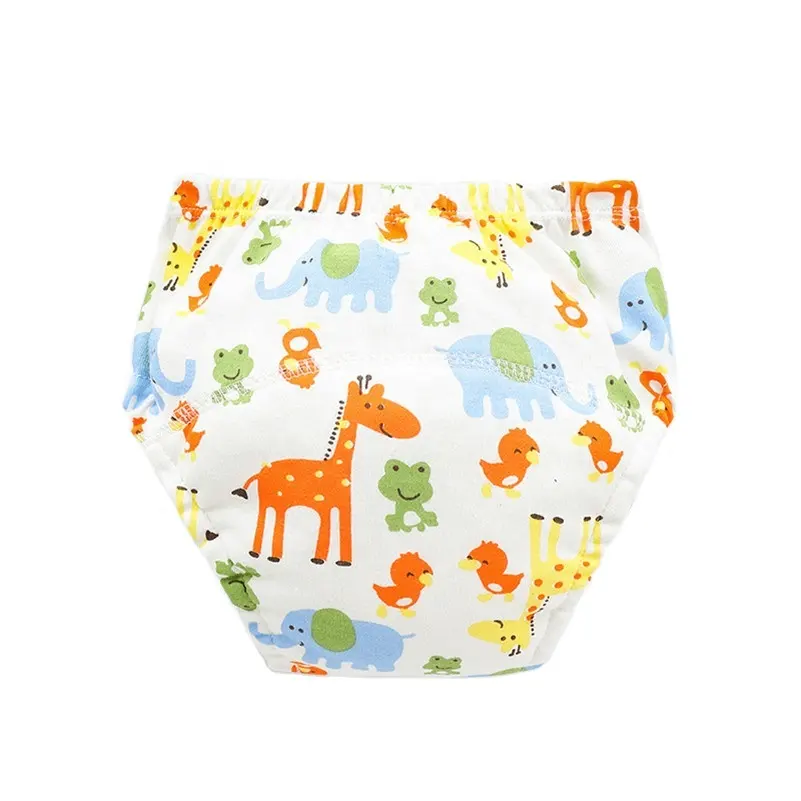 Wholesale Cheap Washable 100% Cotton Baby diapers Babies Nappies Soft Baby Potty Training Pants