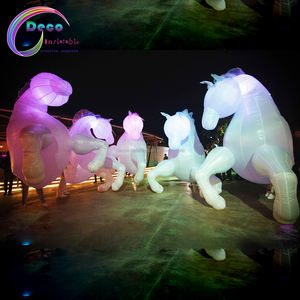 <span class=keywords><strong>Costume</strong></span> Gonfiabile da Cavallo Unicorno con Illuminazione LED per Carnevale e Parate - Product Image 2