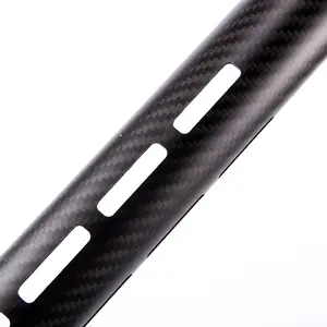 Custom Carbon Fiber Tubes Pipes Round Tubes With Thread For Photography