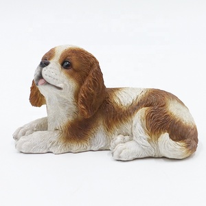 En gros réaliste mignon charles <span class=keywords><strong>chien</strong></span> figurine résine ornement de jardin sculpture en fibre de verre <span class=keywords><strong>chien</strong></span> % - Product Image 5