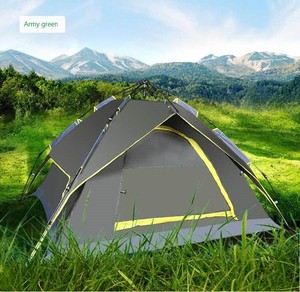 Type de compression automatique 3-4 personnes loisirs famille <span class=keywords><strong>Camping</strong></span> extérieur nouvelle tente à double usage double couche - Product Image 6
