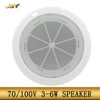 Haut-parleur de plafond commercial 70V / 100V, système audio à tension constante pour la musique commerciale dans les hôtels, les écoles, les restaurants, vente en gros