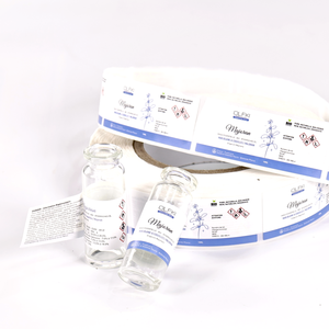 Etiquetas de vial de vinilo de doble cara de 10ml y 5ml para embalaje pegatinas de logotipo personalizado en polvo de péptido para productos envasados - Product Image 2