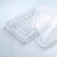 Emballage de vente au détail personnalisé en blister pour embouts d'adaptateur de tournevis amovibles, blister transparent en PET pour matériel