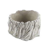Pots en ciment personnalisés pour plantes, pots de plantation en forme de bois pour plantes succulentes, pour jardin, balcon
