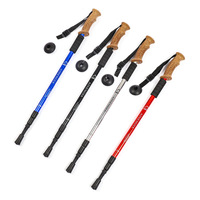 Bâtons de marche, bâtons de montagne, bâtons de trekking pliables ultralégers en aluminium pour la marche, la course sur sentier