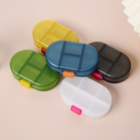 Organisateur de pilules, boîte à pilules hebdomadaire, 8 compartiments, boîte de rangement pour médicaments en PP transparent, logo personnalisé pour les voyages, la santé, la vente en gros