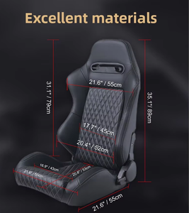 Siège baquet de course semi-personnalisé, prêt à être expédié pour voitures modifiées et simulateurs de course - Product Image 3