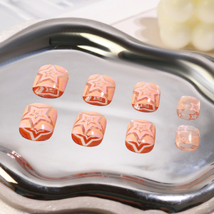 2025 belles conceptions <span class=keywords><strong>faux</strong></span> <span class=keywords><strong>ongles</strong></span> d'orteil nouveaux produits breloques étoiles colle claire nue sur les <span class=keywords><strong>ongles</strong></span> conseils Blush rose presse sur les <span class=keywords><strong>ongles</strong></span> pour le pied - Product Image 2
