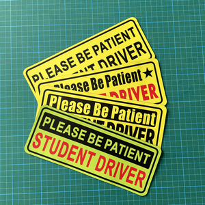 Si prega di essere pazienti studente Driver magnete adesivo segnali di sicurezza per auto - Product Image 5