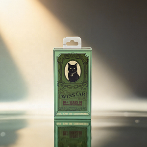 Standaard formaat rookpatroon vloeistof pen verpakking zwart kattenontwerp medium sigarettenpakje papieren doos - Product Image 1