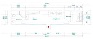 Cabines de bureau préfabriquées en gros pour entrepôts, à deux étages, avec balcons, respirantes, pour usage extérieur - Product Image 3