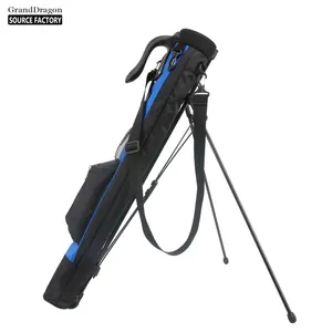 New Custom Nylon Lightweight Single Strap Carry Bag Pencil Bag Golf Sunday Bag