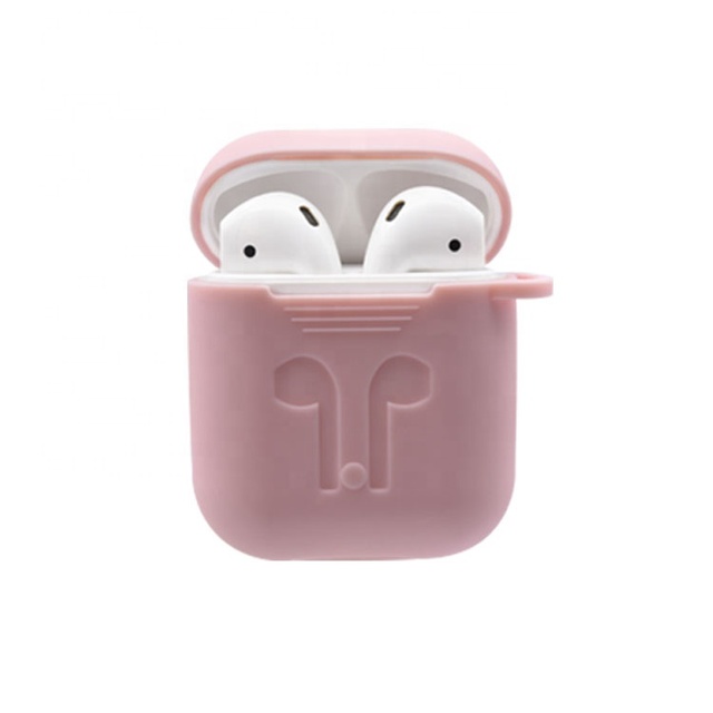 Custom Thickened Silicone Earphone Accessories Embossed Pattern Wireless Earphone Cases Covers Fit for AirPods 1 2