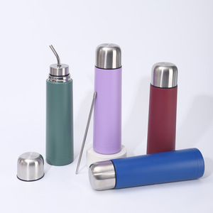 Thermos <span class=keywords><strong>Emerit</strong></span> de style argentin pour Yerba Mate, en acier inoxydable à double paroi, avec filtre et paille Bombilla - Product Image 5