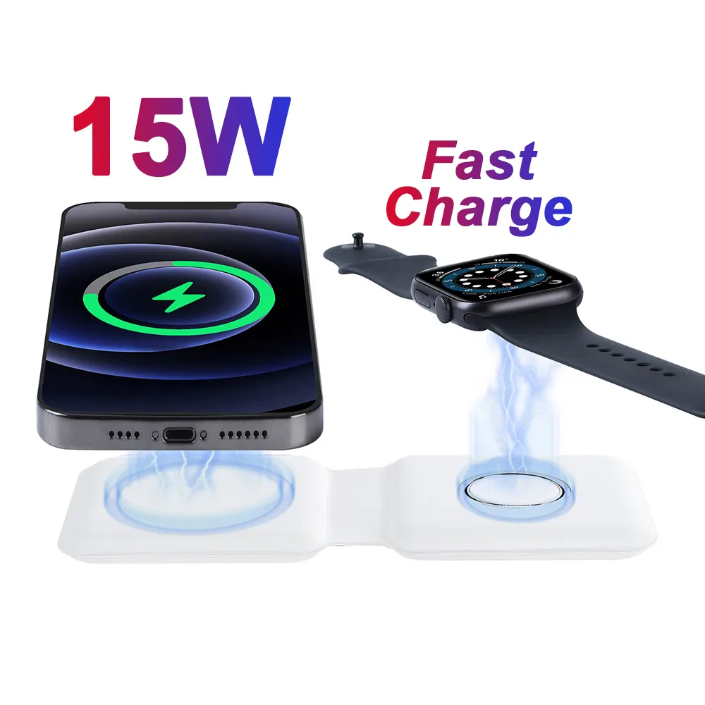 For Apple Watch Magnet Wireless Charger For iPhone 13 12 11 Pro Max Mini Wireless Charger For Airpods Earphones Wireless Charger