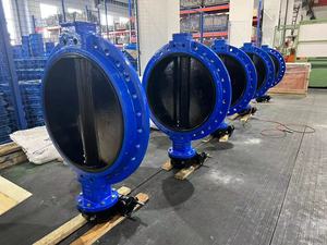 Válvula de mariposa de hierro dúctil tipo wafer con centro lineal YD37A1X3-16QB3 DN600, disco DI+EPDM, asiento EPDM, vástago SS420, operación por engranaje sin fin - Product Image 6