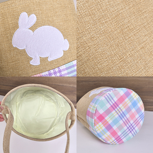 Cestino di pasqua in tela di cotone, - Product Image 4