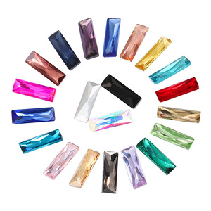 Diamantes de vidrio rectos, largos y de forma irregular para ropa, fundas de teléfonos móviles, porta perfumes, equipaje, accesorios de bricolaje - Product Image 5