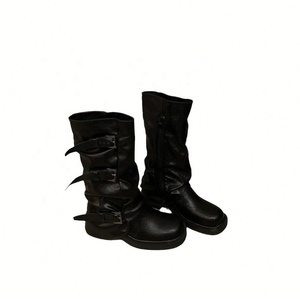 <span class=keywords><strong>Bottes</strong></span> <span class=keywords><strong>Western</strong></span> pliables à talon épais pour <span class=keywords><strong>femme</strong></span>, style slouch, à talon compensé, pour cavalier, vente en gros, collection 2026, offre spéciale - Product Image 5