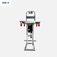 Chariot de manutention électrique robuste WGZN avec vérin hydraulique, chariots électriques pliants pour la montée d'escaliers, le shopping et le stockage