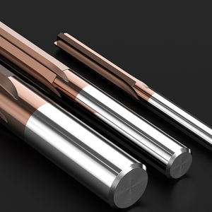 HUHAO HRC55 cuatro/seis flautas, escariador de ranura recta, fresa de carburo de metal, cortador de ranurado de metal CNC 2010081701 - Product Image 2