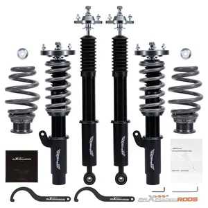 Maxpeedingrods Racing E46 hệ thống treo coilover giảm xóc cho BMW E46 320i 325i 328i 1998 2005 độ cứng có thể điều chỉnh