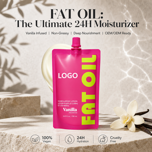 Lotion pour les mains et le corps, huile de graisse organique, hydratant pour peaux normales, soin hydratant 24h, parfum vanille, huile d'avocat, usine cosmétique OEM ODM - Product Image 2