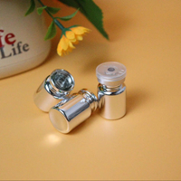 Chengxin Modelo 001 Jeringa/Ampolla de 5ml 10ml para Polvo Liofilizado y Líquido, Botella de Vidrio con Tapón de Goma, Tapa a Presión y Filtro Dorado